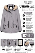 Primark Cares Winter Jacket Grey - Size 2XS / SA 30-32