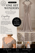 Kaysuting Champagne Grey Evening Gown Size 10 SA 36 - Worn Once, Originally R18,000