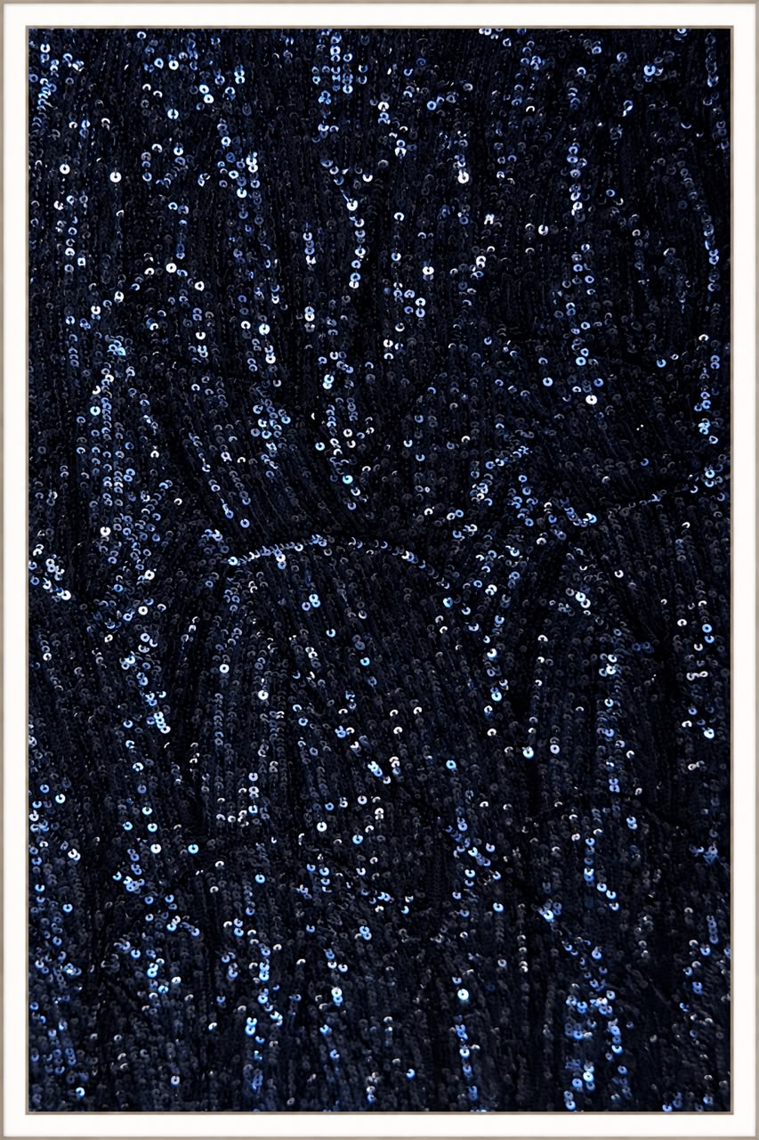 Kalimera Navy Sequin Evening Gown – Never Worn